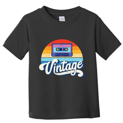 Cassette Mixtape 80s Music Retro Mixed Tape Toddler T-Shirt