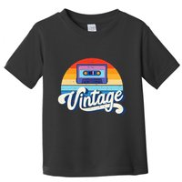 Cassette Mixtape 80s Music Retro Mixed Tape Toddler T-Shirt