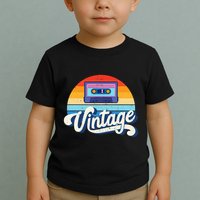 Cassette Mixtape 80s Music Retro Mixed Tape Toddler T-Shirt