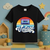Cassette Mixtape 80s Music Retro Mixed Tape Toddler T-Shirt
