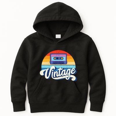 Cassette Mixtape 80s Music Retro Mixed Tape Kids Hoodie