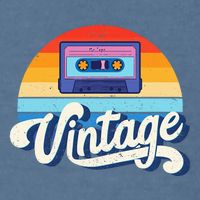 Cassette Mixtape 80s Music Retro Mixed Tape Garment-Dyed Sweatshirt