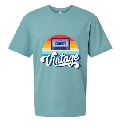 Cassette Mixtape 80s Music Retro Mixed Tape Sueded Cloud Jersey T-Shirt