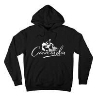 Canada Map And Moose Canadian Souvenir Tall Hoodie