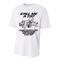 Call Me A 737 Cause IVe Got A Few Screws Loose Suck A Guy Performance Sprint T-Shirt