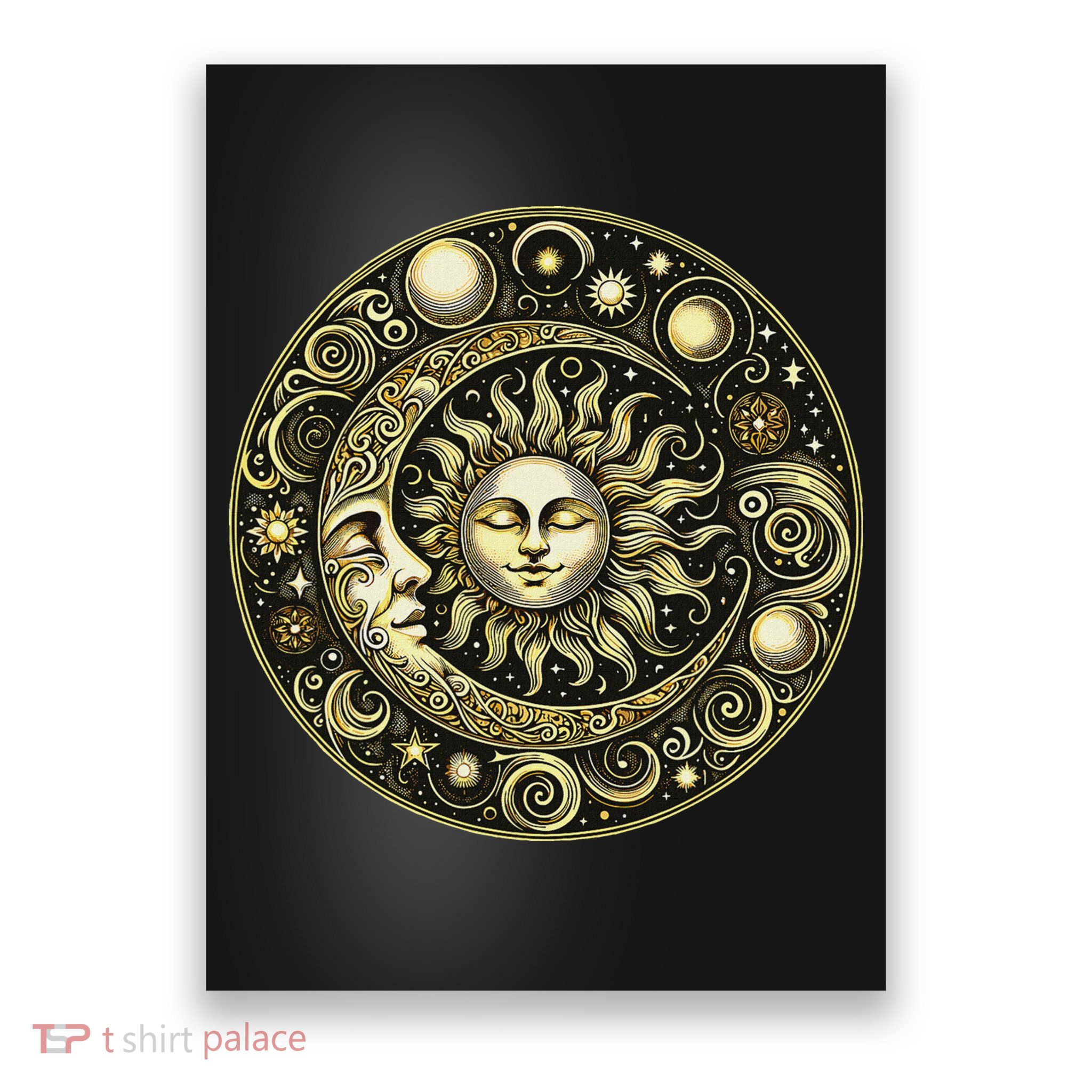 Celestial Moon And Sun Poster