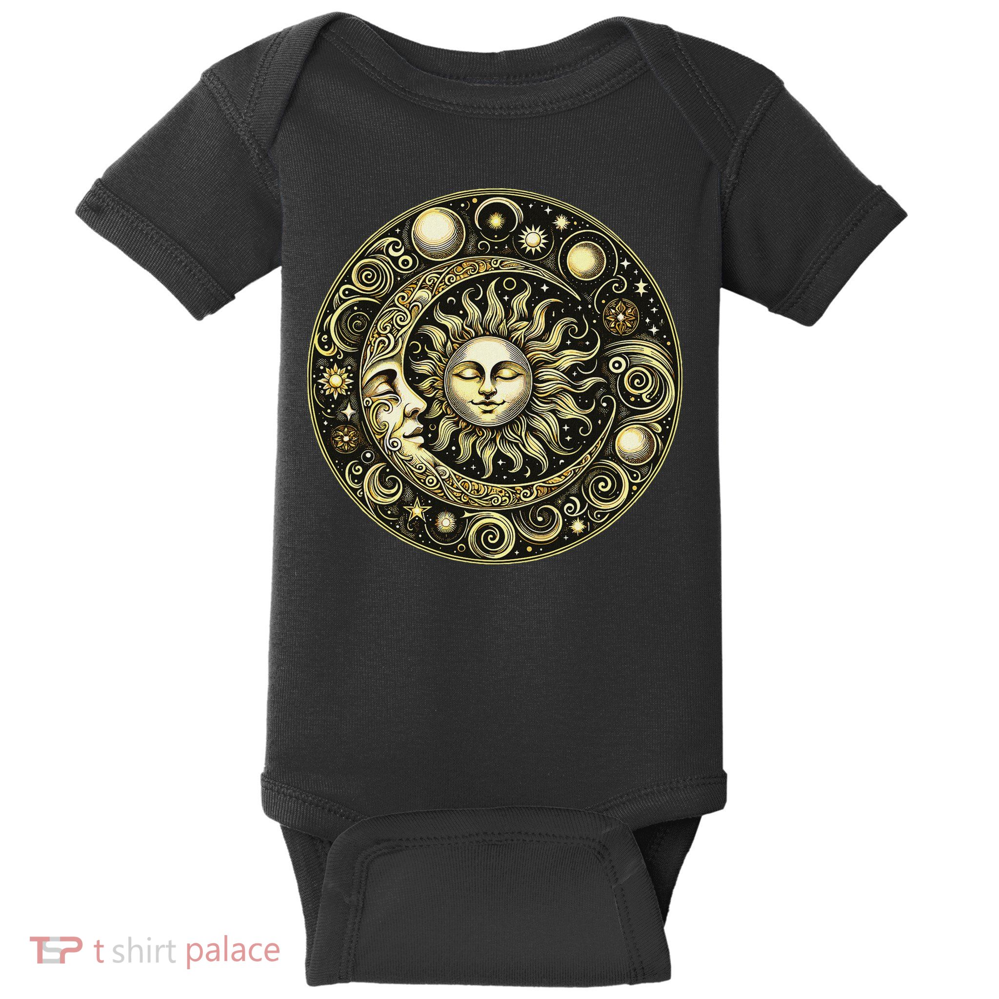 Celestial Moon And Sun Baby Bodysuit