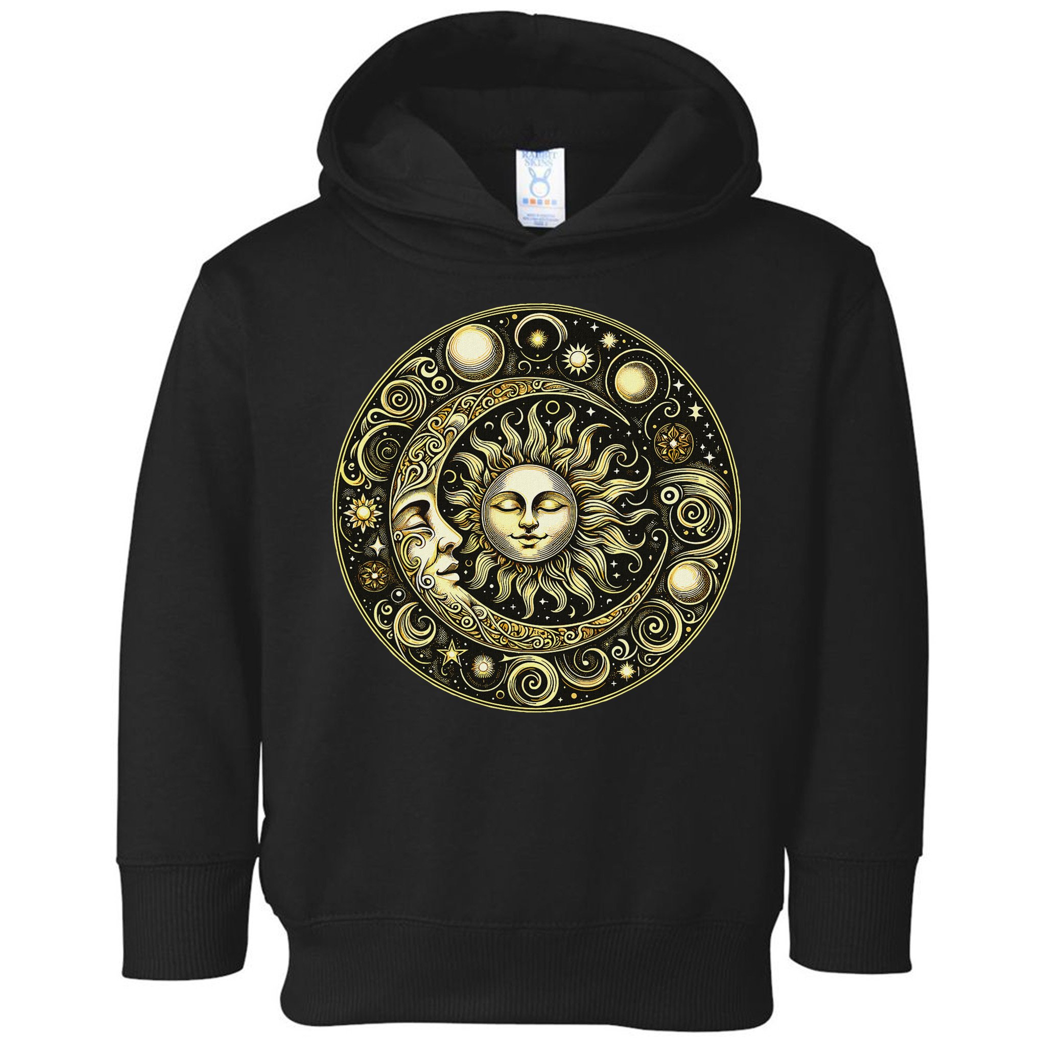 Celestial Moon And Sun Toddler Hoodie