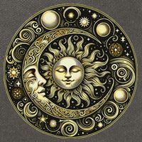 Celestial Moon And Sun Cotton Canvas Backpack