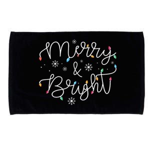 Christmas Merry And Bright Holiday December Teacher Long Sleeve Microfiber Hand Towel