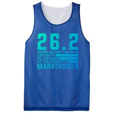 Cool Marathon Art Marathoner Running 26 2 Finisher Cute Gift Mesh Reversible Basketball Jersey Tank