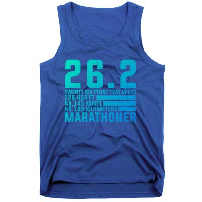 Cool Marathon Art Marathoner Running 26 2 Finisher Cute Gift Tank Top