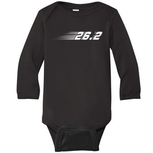 Cool Marathon Art For Women Marathoner Running Finisher Baby Long Sleeve Bodysuit