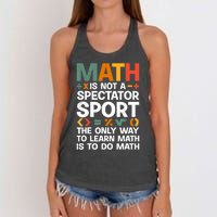 Cool Math Art For Wo Mathematics Number Math Lovers Women's Knotted Racerback Tank