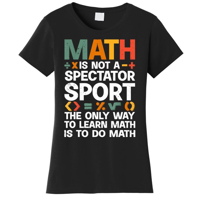 Cool Math Art For Wo Mathematics Number Math Lovers Women's T-Shirt