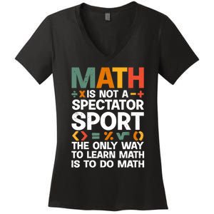 Cool Math Art For Wo Mathematics Number Math Lovers Women's V-Neck T-Shirt