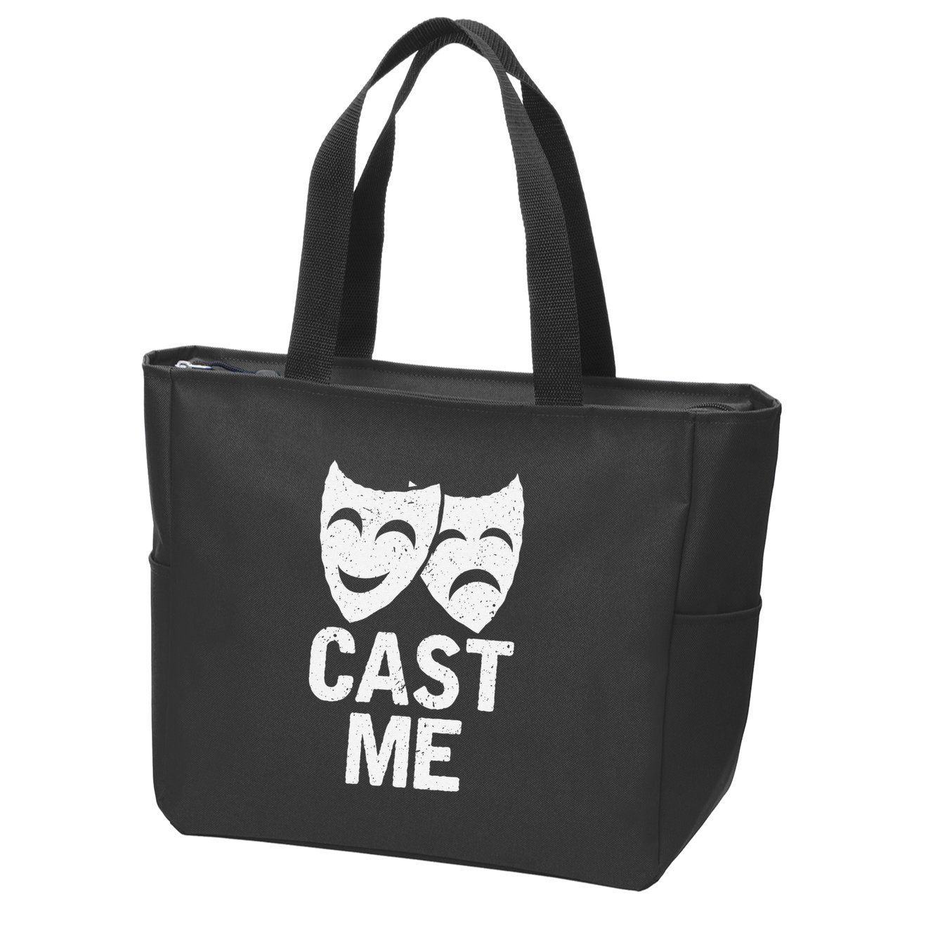 Cast Me Actor Actress Musicals Theater Broadway Novelty Zip Tote Bag