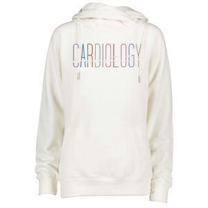 Cardiology Medical Assistant Cardiology Nurse Practitioner Funny Gift Womens Funnel Neck Pullover Hood