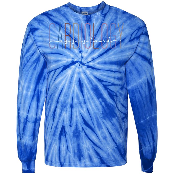 Cardiology Medical Assistant Cardiology Nurse Practitioner Funny Gift Tie-Dye Long Sleeve Shirt