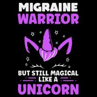 Chronic Migraine Awareness Purple Ribbon Magical Unicorn Impact Tech Backpack