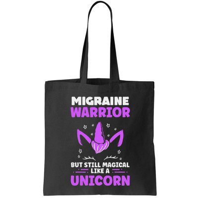 Chronic Migraine Awareness Purple Ribbon Magical Unicorn Bag