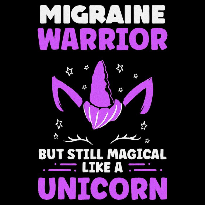 Chronic Migraine Awareness Purple Ribbon Magical Unicorn Womens Tank Top