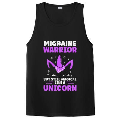 Chronic Migraine Awareness Purple Ribbon Magical Unicorn PosiCharge Competitor Tank