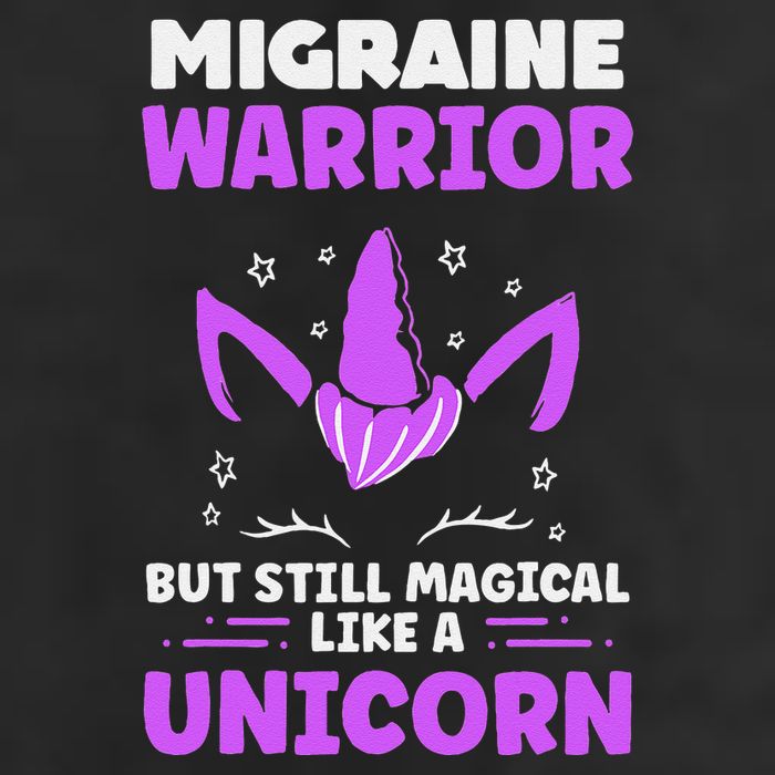 Chronic Migraine Awareness Purple Ribbon Magical Unicorn Golf Towel