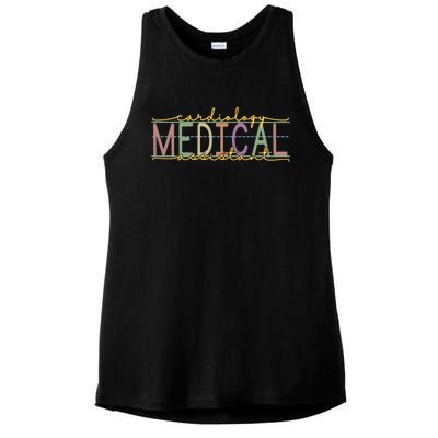 Cardiology Medical Assistant Funny Cardiac Nurse Gift Ladies PosiCharge Tri-Blend Wicking Tank