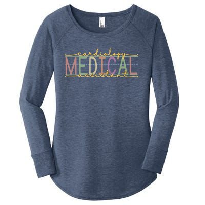 Cardiology Medical Assistant Funny Cardiac Nurse Gift Women's Perfect Tri Tunic Long Sleeve Shirt