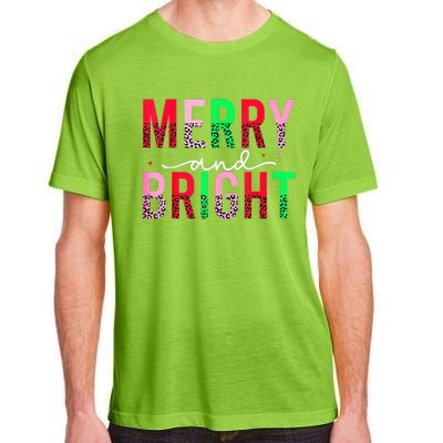 Cute Merry And Bright Christmas Lights Adult ChromaSoft Performance T-Shirt