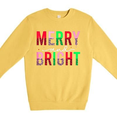 Cute Merry And Bright Christmas Lights Premium Crewneck Sweatshirt