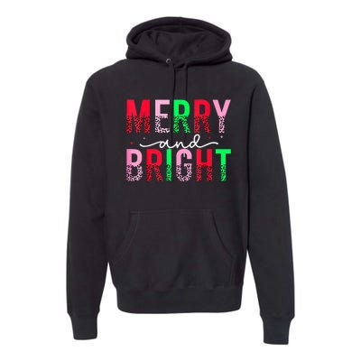 Cute Merry And Bright Christmas Lights Premium Hoodie