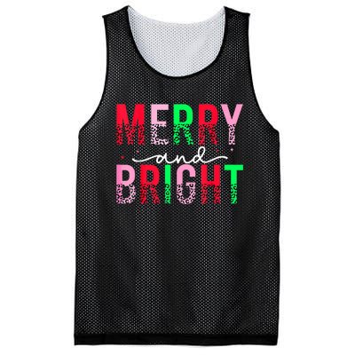 Cute Merry And Bright Christmas Lights Mesh Reversible Basketball Jersey Tank