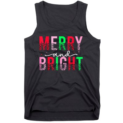 Cute Merry And Bright Christmas Lights Tank Top