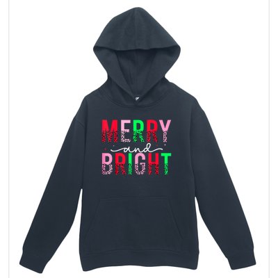 Cute Merry And Bright Christmas Lights Urban Pullover Hoodie