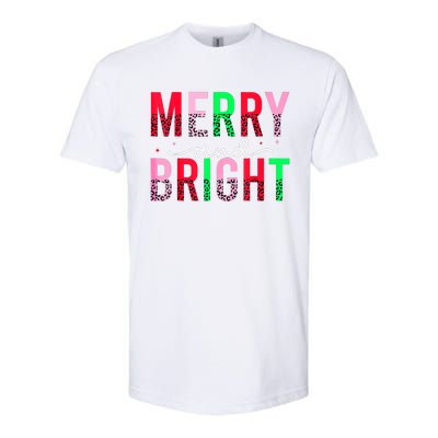 Cute Merry And Bright Christmas Lights Softstyle CVC T-Shirt