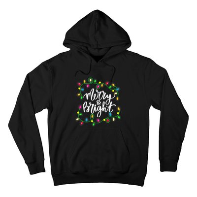 Cute Merry And Bright Christmas Lights Hoodie