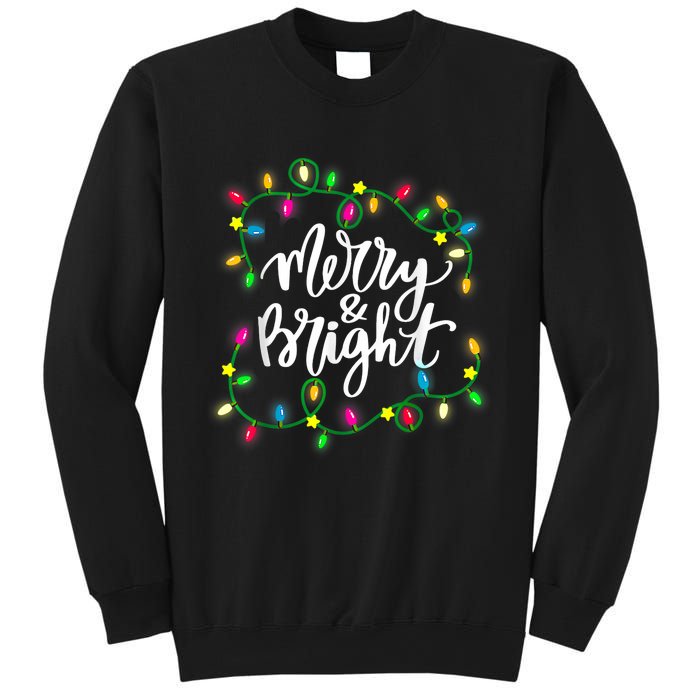 Cute Merry And Bright Christmas Lights Sweatshirt