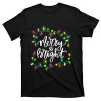 Cute Merry And Bright Christmas Lights T-Shirt