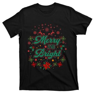 Cute Merry And Bright Christmas Season T-Shirt