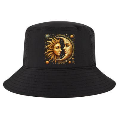 Celestial Moon And Sun Astrology Cool Comfort Performance Bucket Hat