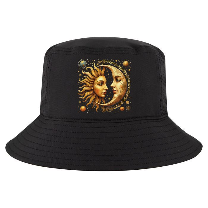 Celestial Moon And Sun Astrology Cool Comfort Performance Bucket Hat