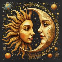 Celestial Moon And Sun Astrology 11oz C Handle Ceramic Mug