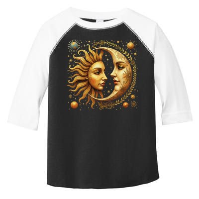 Celestial Moon And Sun Astrology Toddler Fine Jersey T-Shirt