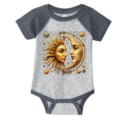 Celestial Moon And Sun Astrology Infant Baby Jersey Bodysuit