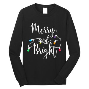 Cute Merry And Bright Christmas Lights Long Sleeve Shirt