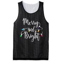 Cute Merry And Bright Christmas Lights Mesh Reversible Basketball Jersey Tank