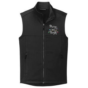 Cute Merry And Bright Christmas Lights Collective Smooth Fleece Vest