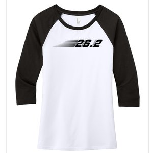 Cool Marathon Art For Men Women Marathoner Running Finisher Women's Tri-Blend 3/4-Sleeve Raglan Shirt